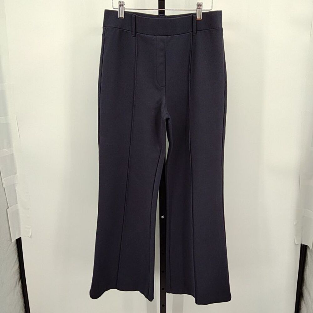 Quince Women Ultra-Stretch Ponte Flare Leg Pants - 30" Navy L